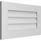 Ekena Millwork Vertical Surface Mount PVC Gable Vent: Non-Functional, w/ 3-1/2"W x 1"P Standard Frame, 28"W x 16"H GVPVE28X1601SN - alternate 2